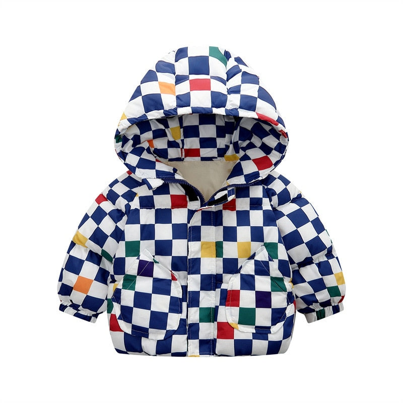 2022 Winter Toddler Baby Boys Jackets For Boys Hooded Thick Warm Girls Down Jacket Children&#39;s Outerwear Coats Kids Clothes 2-6Y