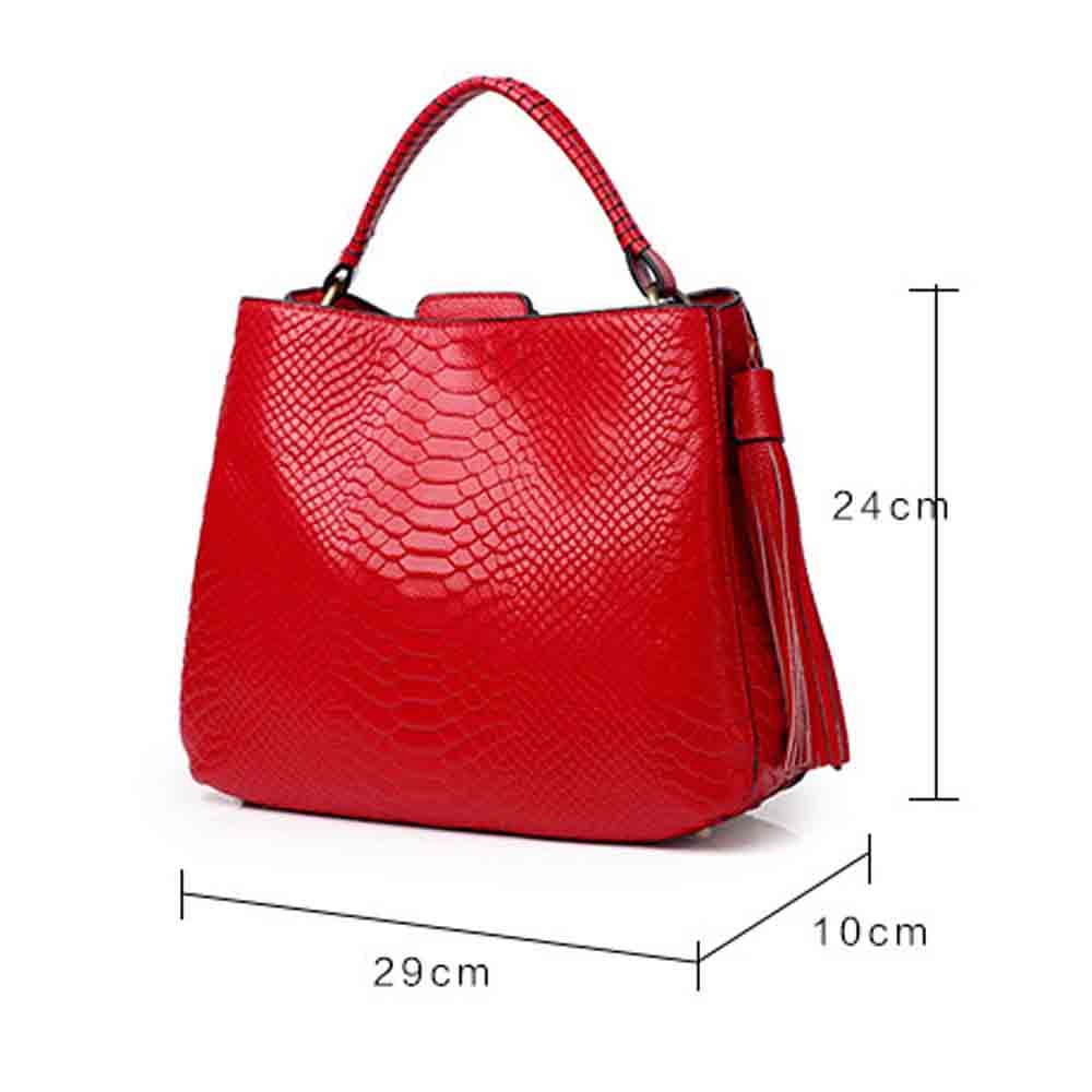 Motingsome Fashion Woman Serpentine Bag Genuine Leather Handbag Pure Color Elegant Ladies Offcie Work Shoulder Bag Cowhide 2022