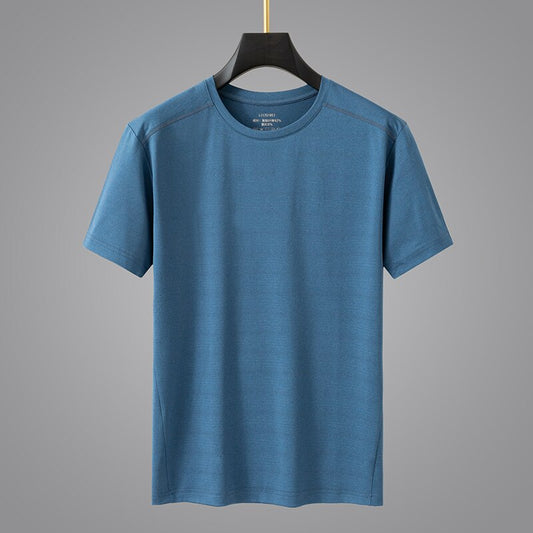 Summer Men Tshirt Breathable Quick-drying Short Sleeve Casual Fitness Tees Men Tops 2022 Harajuku Solid Color Summer T-Shirts