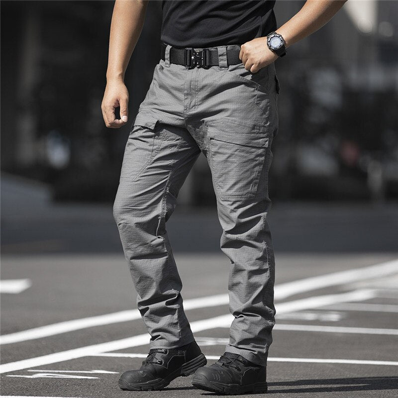 2022 Men Pants Army Tactical Military Cargo Pants Waterproof Outdoor Woring Hiking Safari Style Trousers Male Multi Pockets