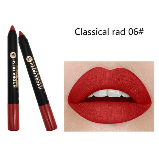 9 Colors Velvet Matte Lipsticks Pencil Waterproof Long Lasting Sexy Red Lip Stick Non-Stick Cup Makeup Lip Tint Pencil Cosmetic