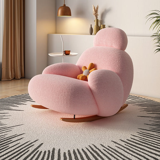 Modern Pink Chairs Comfortable Armrest Cute Clear Living Room Chairs Soft Ultralight Lazy Meubles De Salon Household Essentials