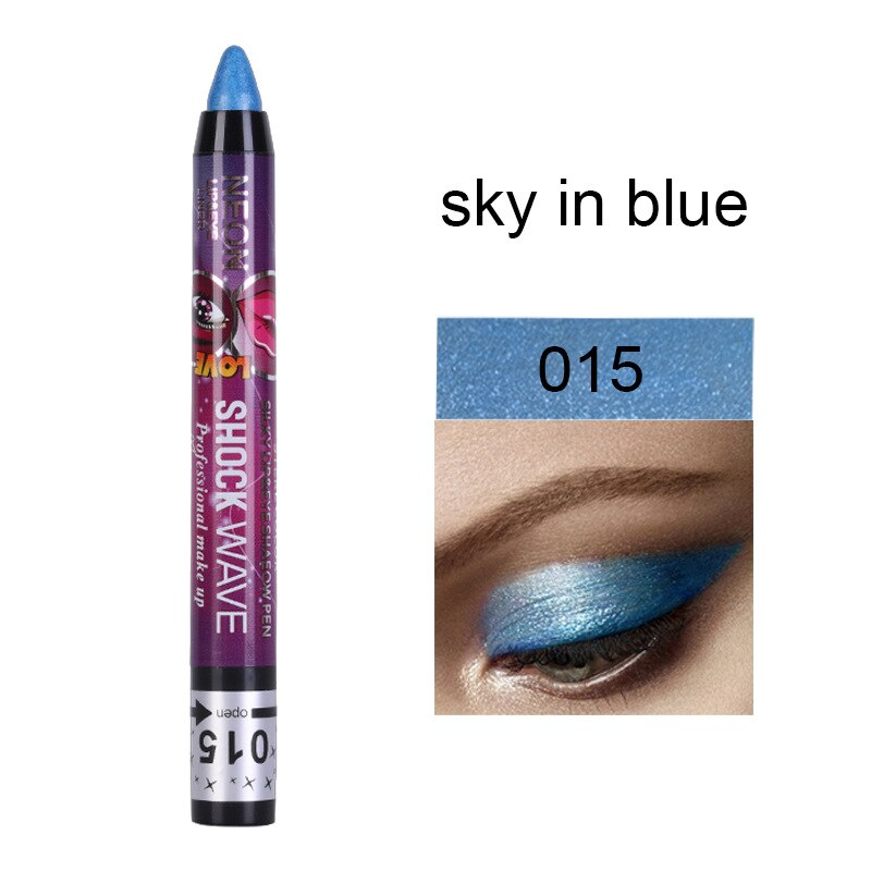 36 Colors Long-lasting Eyeshadow Pencil Waterproof Pigment Blue Brown Black Eyeliner Pen Women Fashion Color Eye Makeup Cosmetic