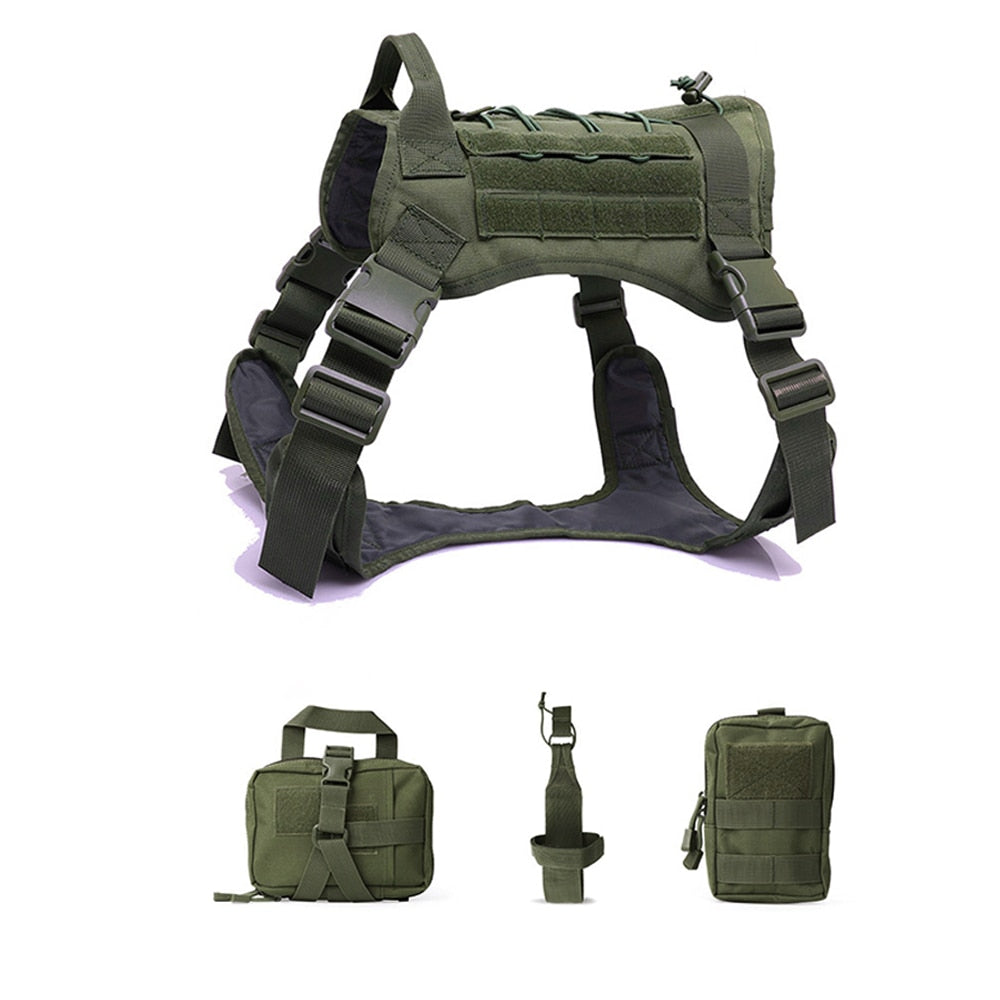 Tactical Dog Harness Pet Training Vest Dog Harness And Leash Set For Small Medium Big Dogs