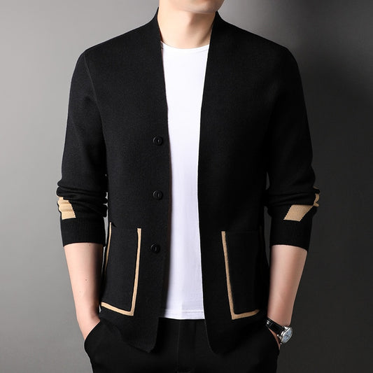 Top Grade 2022 New Brand Designer Fashion Knit Cardigan For Men Sweater Casual Graphic Japanese Coats Jacket Mens Clothing