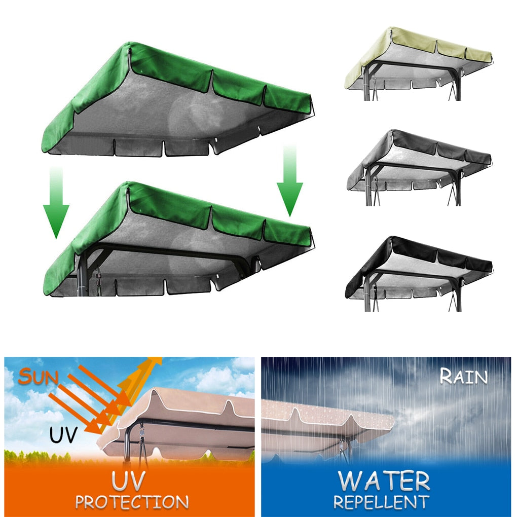 rain top rain cover ruffled park outdoor rainproof cover patio swing chair dust dwaterproof covers water swing seat top cover