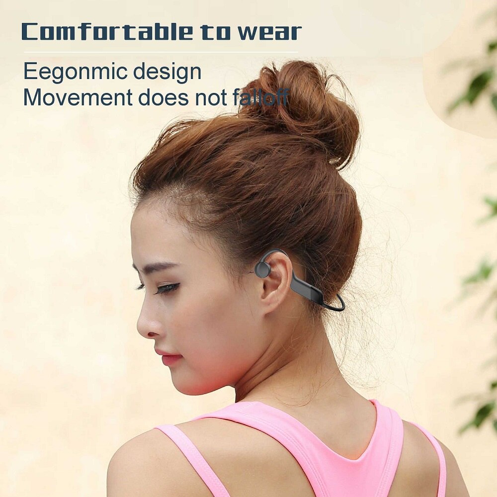 New Bone Conduction IPX8 Waterproof Headphone With Mic 16GB MP3 Player Bluetooth Wireless Earphone Swim Sport Music TWS Headset