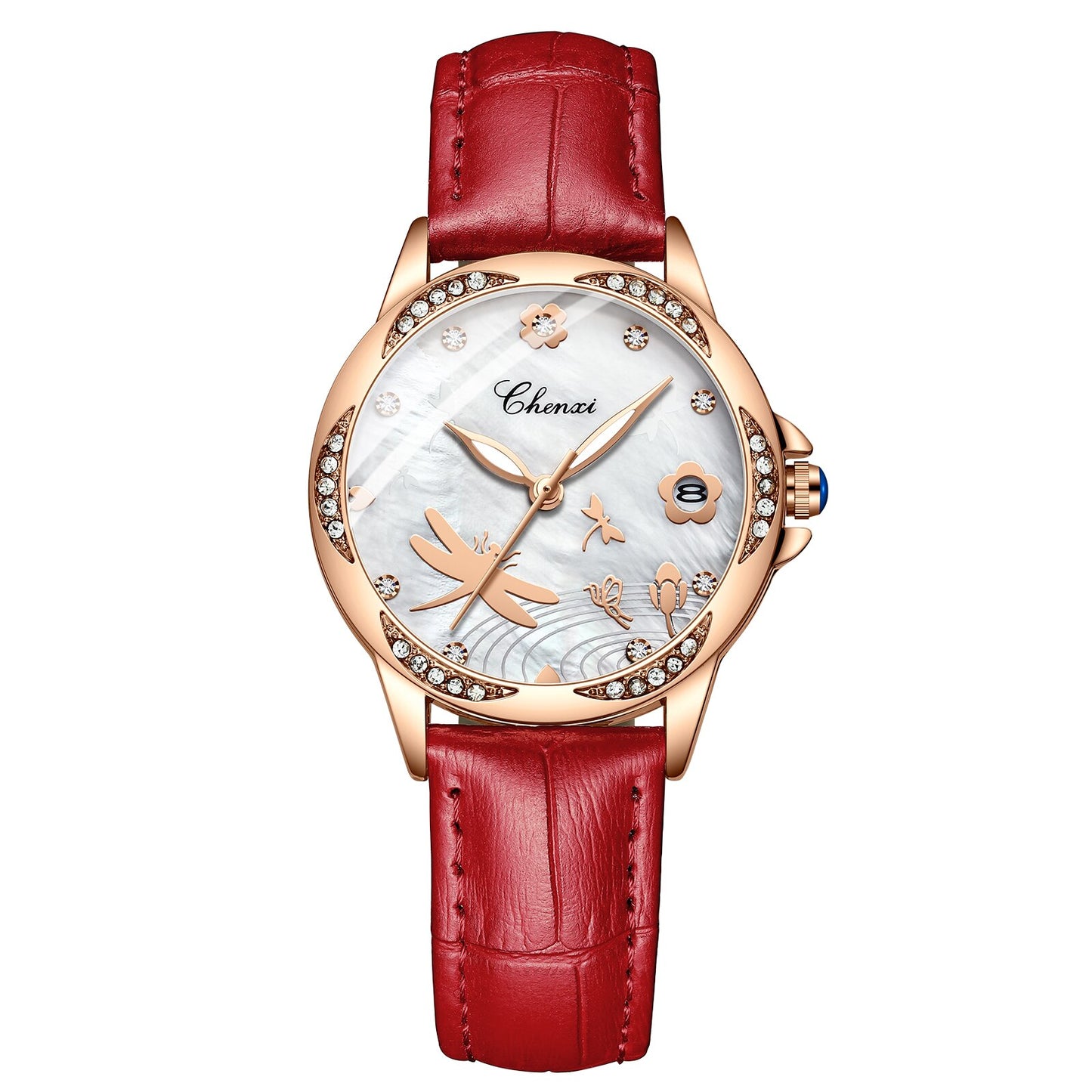 CHENXI Top Brand Women&#39;s Watches Classic Analog Quartz Ladies Bracelet Wristwatch Casual Leather Women Waterproof Watch