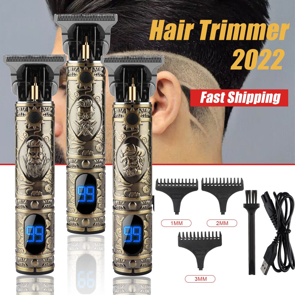 2022 USB Electric Hair Clippers Rechargeable Shaver Beard Trimmer Professional Men Hair Cutting Machine Beard Barber Hair Cut t9