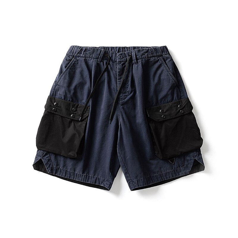 2022 Summer Fashion Streetwear High Quality Cargo Shorts Harajuku Casual Vintage Distressed Basketball Pants Men Clothing