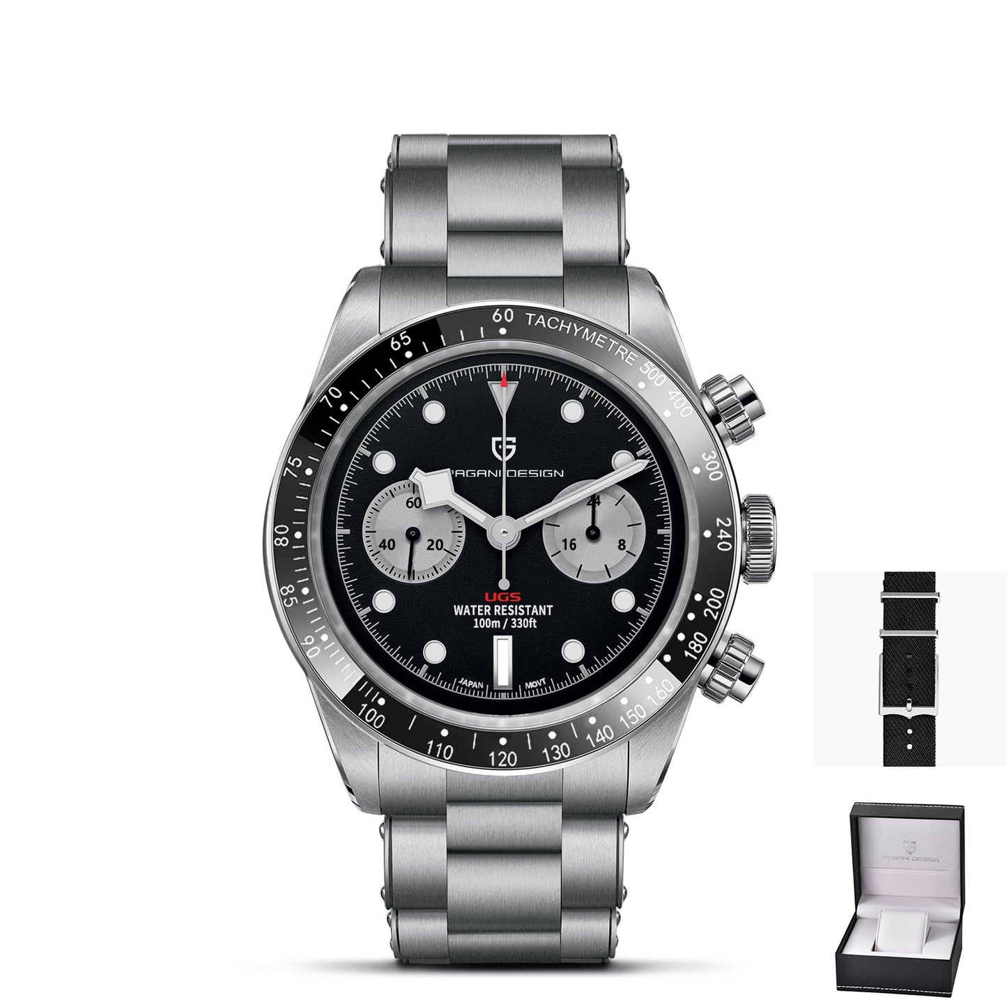 PAGANI DESIGN Gold Dial Luxury Quartz Watch For Men Sport Chronograph Sapphire glass 100M Waterproof Men Watches Clock Man 2022