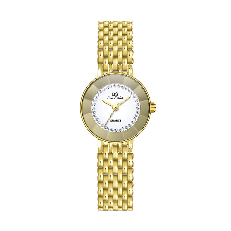 BS bee sister Diamond Women Watches Luxury Gold Women&#39;s Bracelet Watches Silver Quartz Clock Female 2022 Watch For Ladies Girl