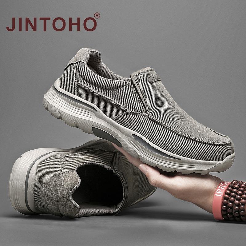 Men&#39;s Casual Shoes Canvas Breathable Loafers Men 2021 New Male Comfortable Outdoor Walking Shoes Classic Loafers Men Sneakers