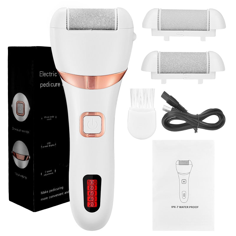 Electric Callus Remover Professional Pedicure Feet Tools Waterproof Foot Care Tools Foot File Hard Skin Remover Rechargeable