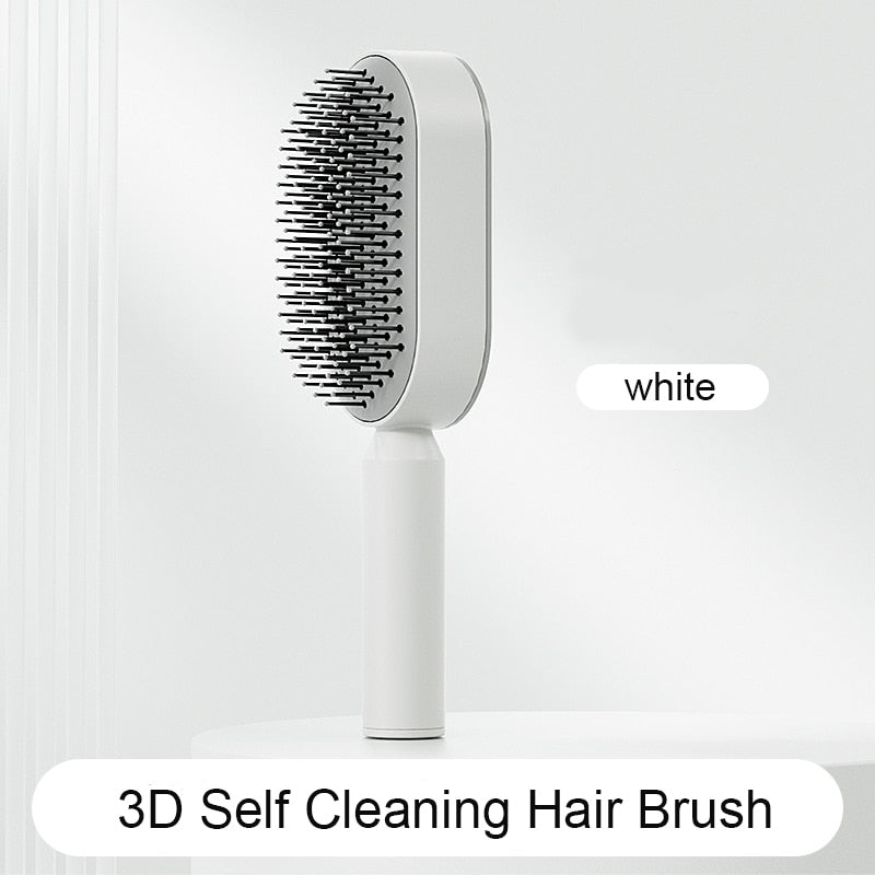 One-Key Quick Self Cleaning Hair Comb Women Hair Brush Air Cushion Scalp Massage Comb Hair Styling Tools Airbag Comb