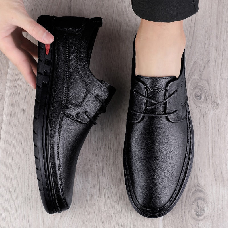 Men Shoes genuine leather Fashion Derby Mens Luxury Formal wedding Shoes Men Oxford Classic Business Office men Casual Shoes