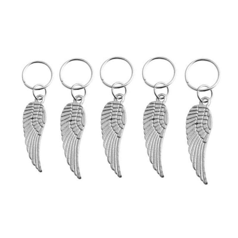 5-50pcs/bag Silver Metal Hair Rings Braid Dreadlocks Bead Hair Cuffs Dread Tube Charm Dreadlock Hair Accessories Extension