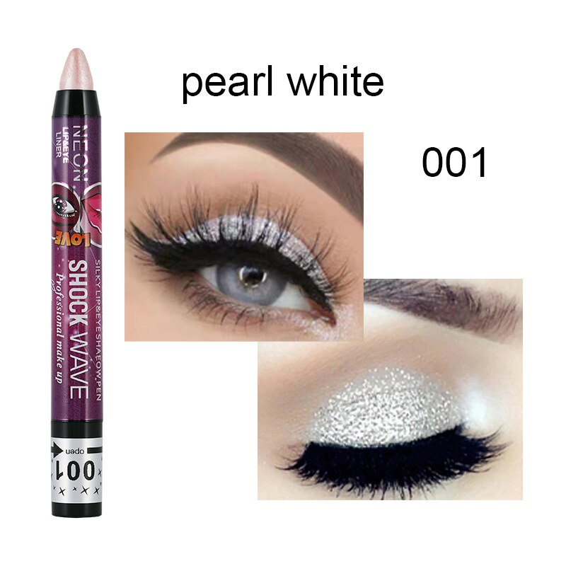 36 Colors Long-lasting Eyeshadow Pencil Waterproof Pigment Blue Brown Black Eyeliner Pen Women Fashion Color Eye Makeup Cosmetic
