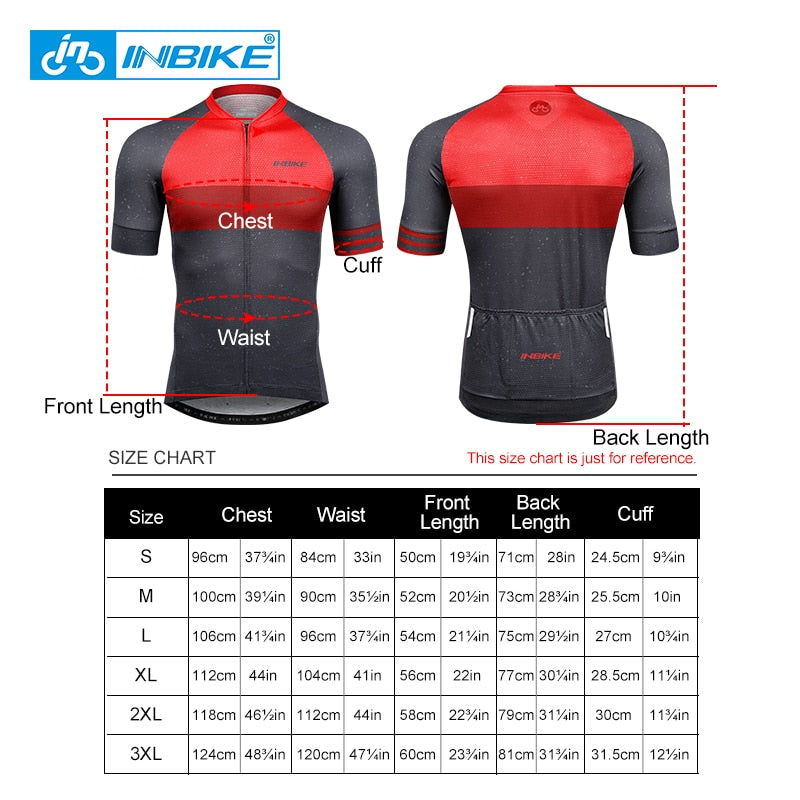 INBIKE Men Cycling Jersey Breathable MTB Bike Shirt Downhill Jersey Summer Pro Mountain Road Bicycle Short Sleeve Clothing JS008