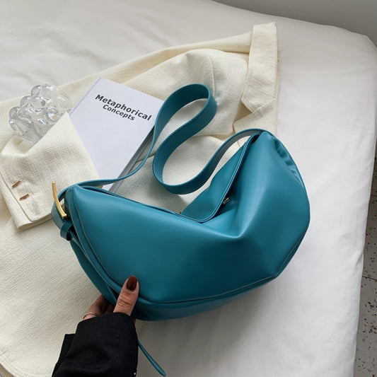 new luxury designer handbag women soft leather shoulder bags solid color large crossbody bag for girl sac a main Casual Hobo Bag