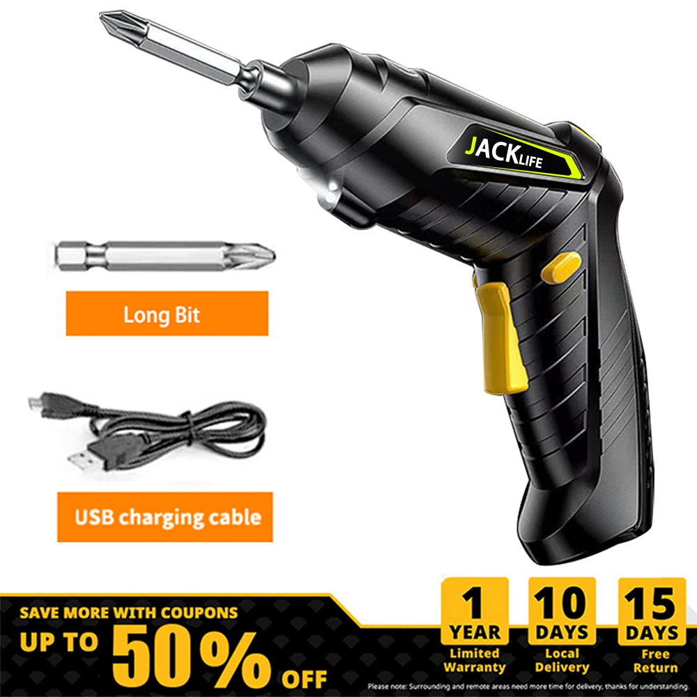 Electric Screwdriver Battery Rechargeable Cordless Screwdriver Powerful Impact Wireless Screwdriver Drill Electric Screw Driver