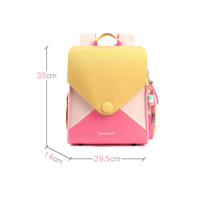 Rainbow Girl Backpack Kids  Primary School Children Backpack Girls 6-12 Years Old Kids Backpack Girls  Fashion Bags for Toddlers