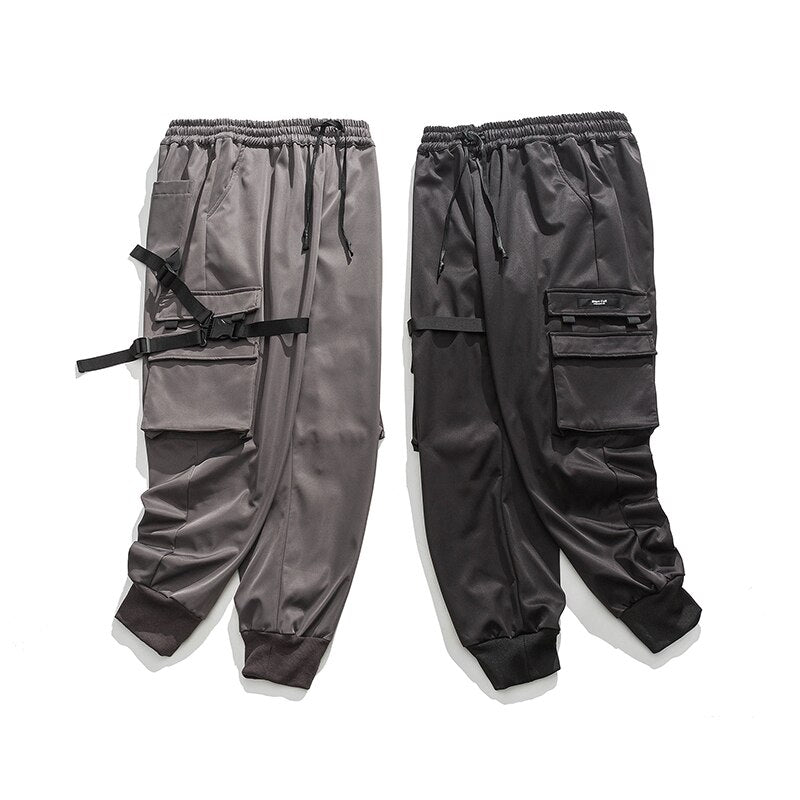 Winter Fashion Streetwear Techwear Fleece Cargo Pants Men Clothing Korean Hip Hop Joggers Harajuku Casual Sweatpants Trousers