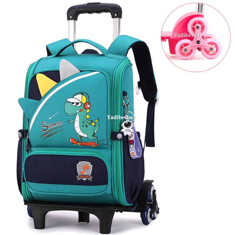 School Bag With Wheels For Boys Girls School Trolley Backpack For Girls Waterproof Wheeled Backpack For School Bags Trolley Bags