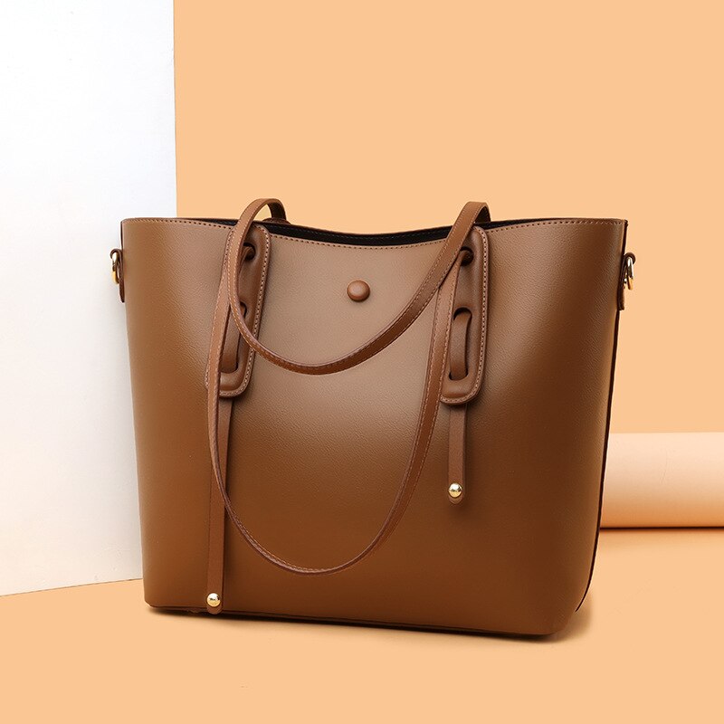 CFUN YA Luxury Cow Leather Tote Bag For Women Ladies Handbags Big Top Handle Bag Large Female 2022 Office Hand Shoulder Pack