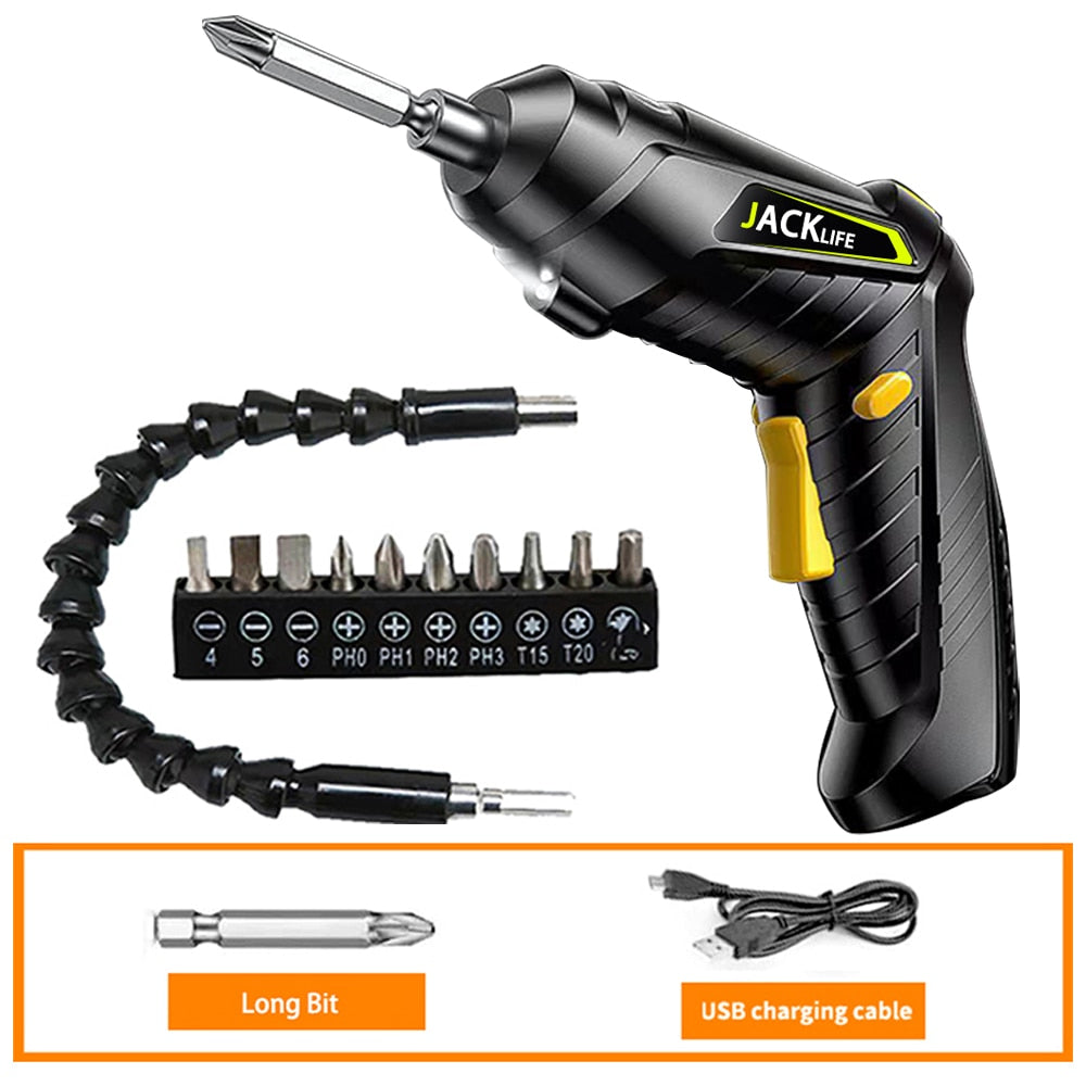 Electric Screwdriver Battery Rechargeable Cordless Screwdriver Powerful Impact Wireless Screwdriver Drill Electric Screw Driver