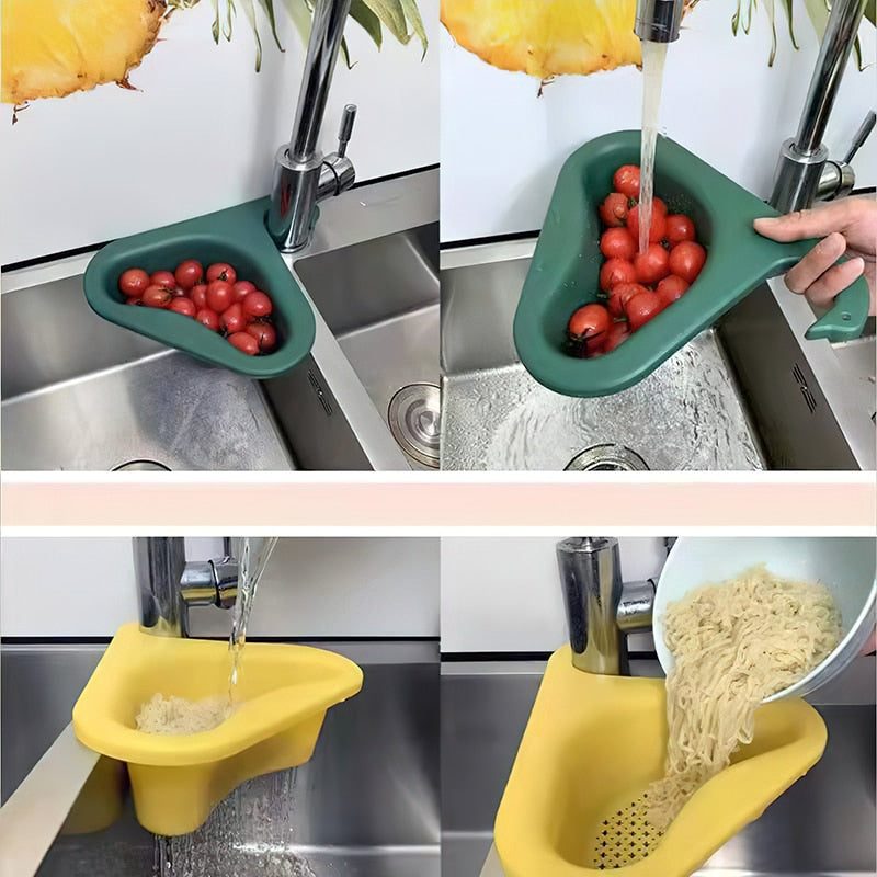 Kitchen Leftover Sink Strainer Sink Swan Drain Basket General  Fruit and Vegetable Drain Basket Multifunctional Drain Basket