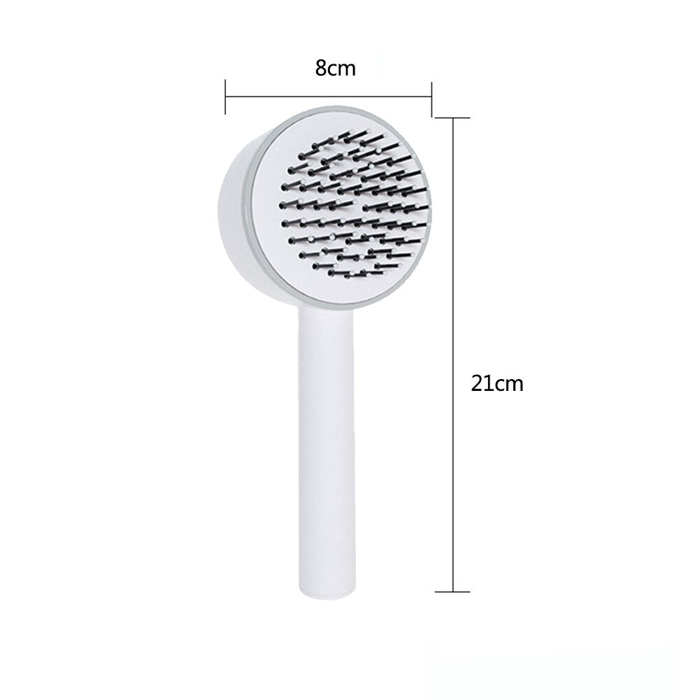 Massage Airbag Comb One-Key Clean Wet Dry Airbag Curly Hair Brush Self Cleaning Hair Brush Wide Teeth Air Cushion Hair Comb