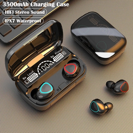 Bluetooth Earphone TWS Wireless Headphones Waterproof Sport Wireless Earbuds Stereo Music Gaming Headset &amp; MIC 3500 Charging Box