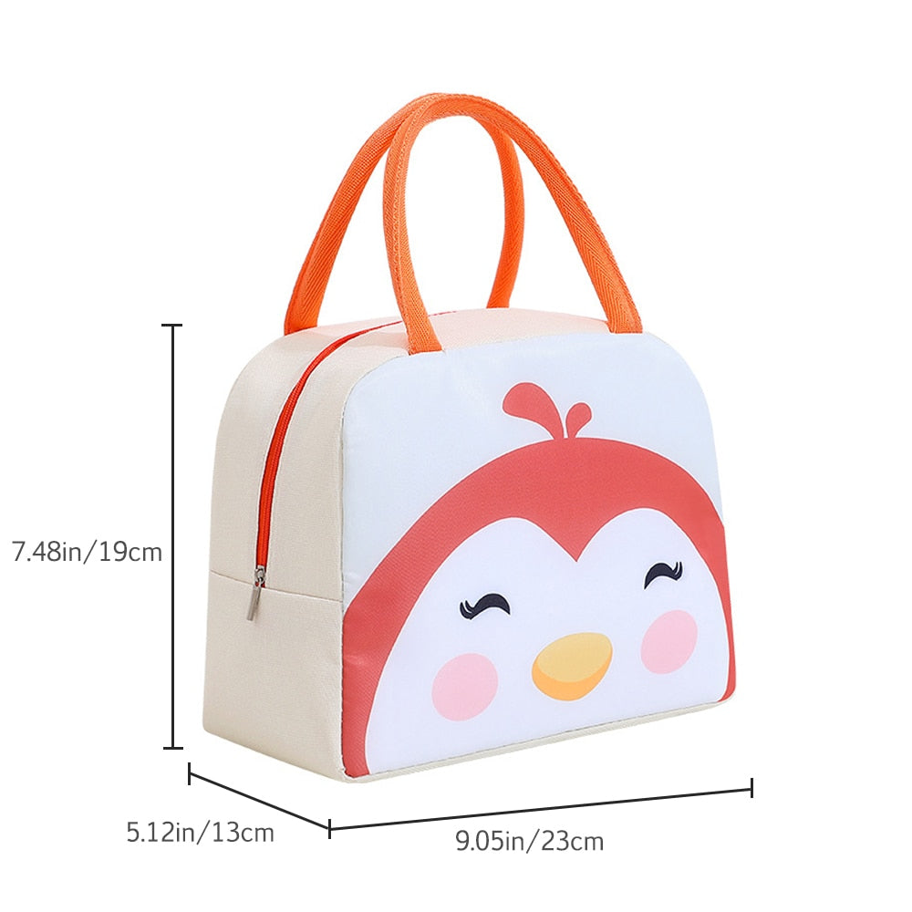 Cartoon Lunch Bag Portable Insulated Thermal Lunch Box Picnic Supplies Bags Milk Bottle For Women Girl Kids Children 2022 New