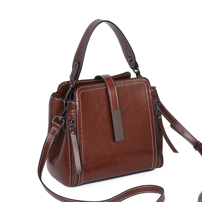 CFUN YA Luxury Genuine Leather Square Bag For Women Autumn Winter Ladies Shoulder Bags Crossbody Messenger Pack Female Handbag