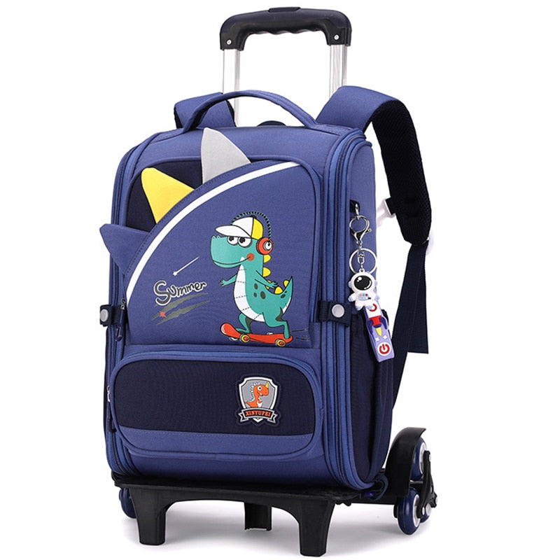 School Bag With Wheels For Boys Girls School Trolley Backpack For Girls Waterproof Wheeled Backpack For School Bags Trolley Bags