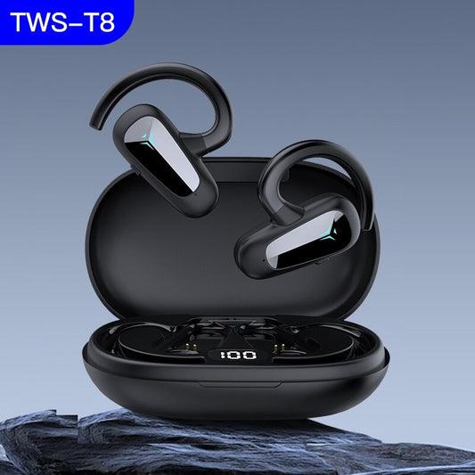 TWS Earphone Air Conduction Earhooks Over Ear Bluetooth Headphones Wireless Earbuds Sports Noise Cancelling Open Ear Handsfree