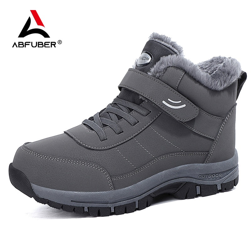 Super Warm Men Boots Winter Waterproof Platform Women Boots With Fur Outdoor Unisex Ankle Boots Men Sneakers Snow Boots Shoe