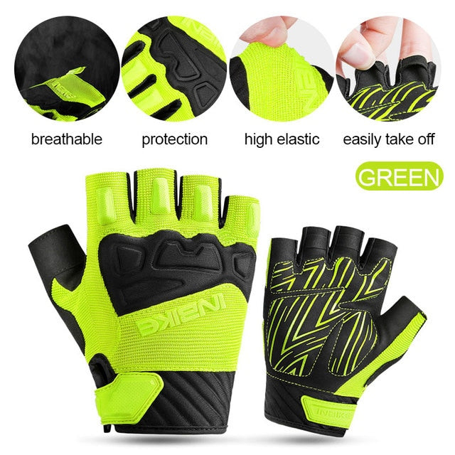 INBIKE 2023 New Arrival MTB Bike Gloves Summer Half Finger Cycling Gloves For Men Women Breathable Sport Bicycle Gloves MH010