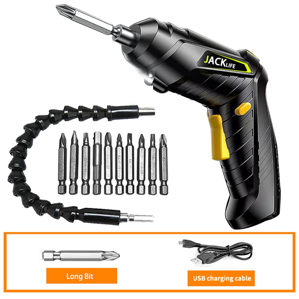 Electric Screwdriver Battery Rechargeable Cordless Screwdriver Powerful Impact Wireless Screwdriver Drill Electric Screw Driver