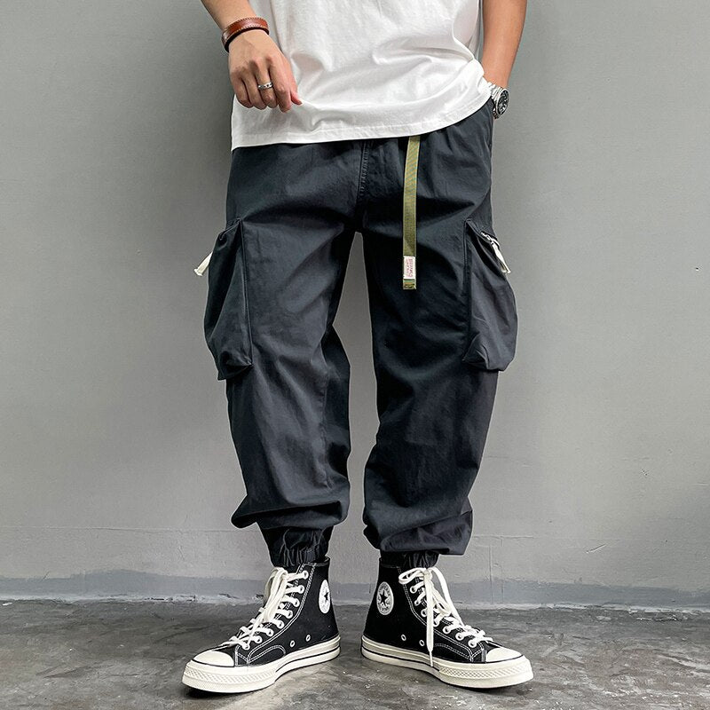 Korean Streetwear Fashion Hip Hop Cargo Pants Men Clothing Japanese Harajuku Jogging Trousers Techwear Joggers Casual Sweatpants