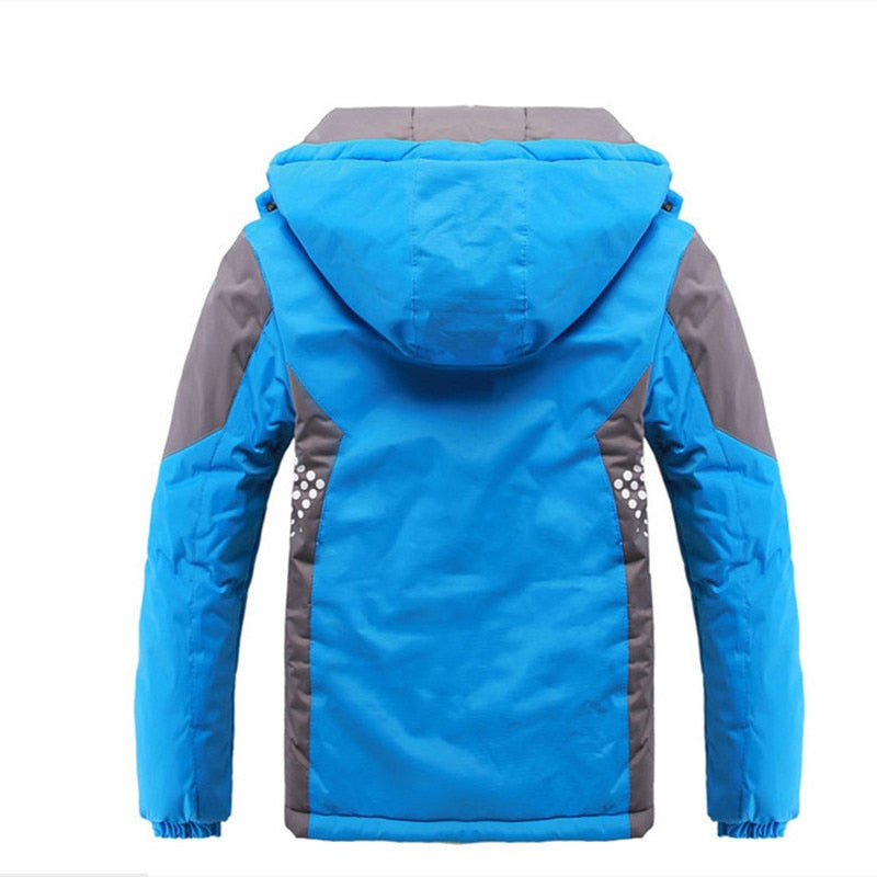Children Outerwear Warm Coat Sporty Kids Clothes Waterproof Windproof Thicken Boys Girls Cotton-Padded Jackets Autumn and Winter