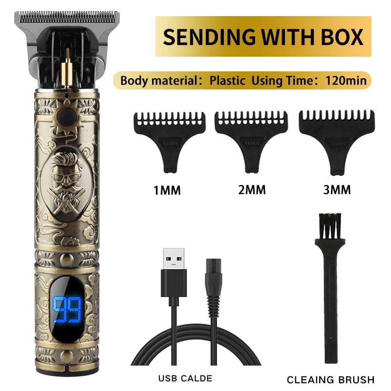 2022 USB Electric Hair Clippers Rechargeable Shaver Beard Trimmer Professional Men Hair Cutting Machine Beard Barber Hair Cut t9