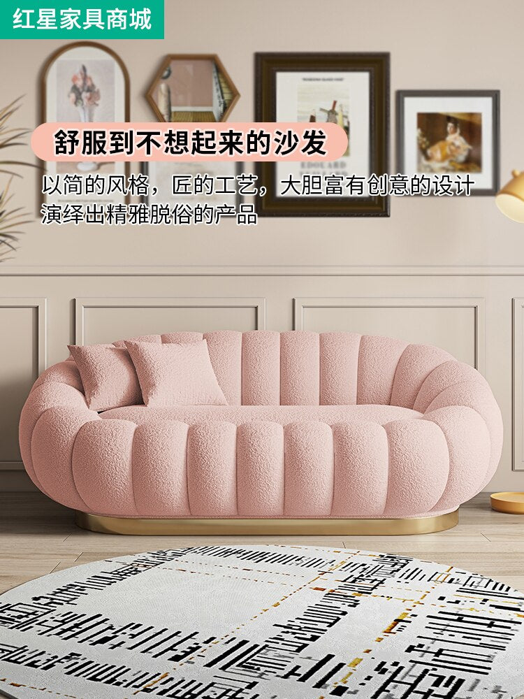 Individual Modern Sofas Set Living Room Lazy Futon Prefabricated House Sofas Seat Muebles Para El Hogar Home Furniture GPF34XP