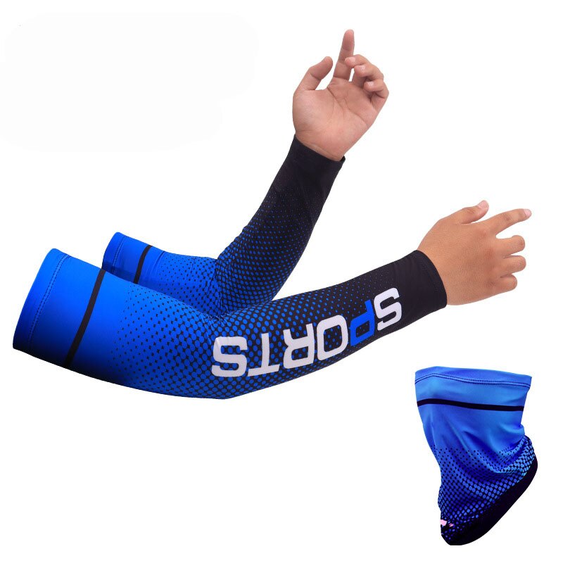 UV Solar Cycling Arm Sleeves For Men Ice Silk Sunscreen Cooling  Bicycle Sports Hand Sleeves Solar Protection for Riding Running