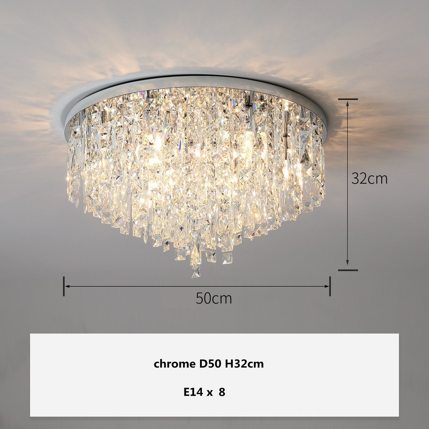 Modern Bedroom Crystals E14 Ceiling Lamp Lustre Lamp Steel Led Ceiling Lights Art Deco Led Chandelier Lighting Fixtures Lamp