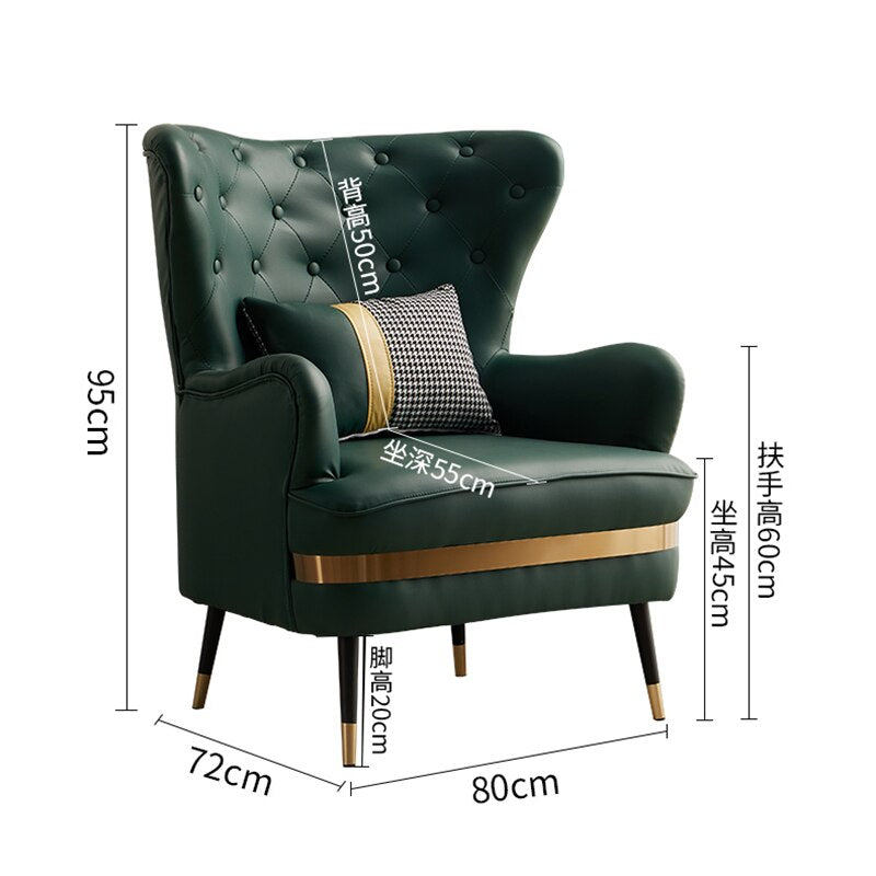 High Back Arm Lounge Chair Vanity Design Lazy Luxury Cergonomic Omputer Chair Dining Gamer Wedding Sillas Living Room Furniture