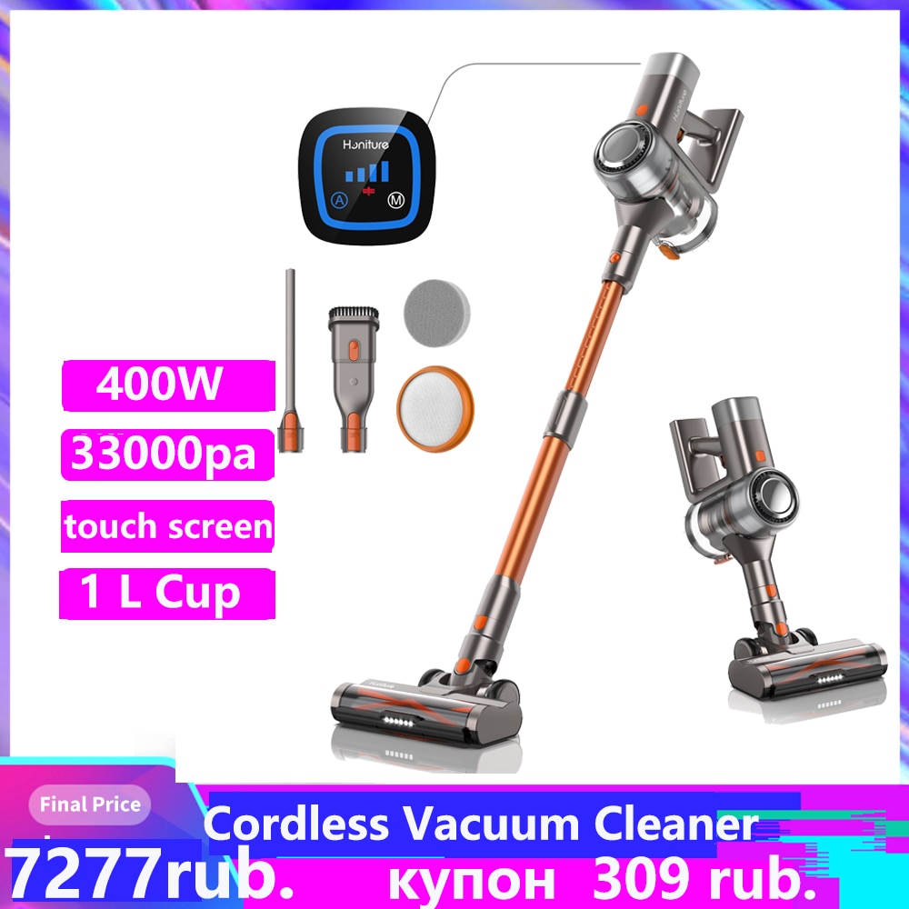 400W 33Kpa S11 Cordless Wireless Vacuum Cleaner 45Mins Removable Battery with display Smart Home Appliance Aspiradora