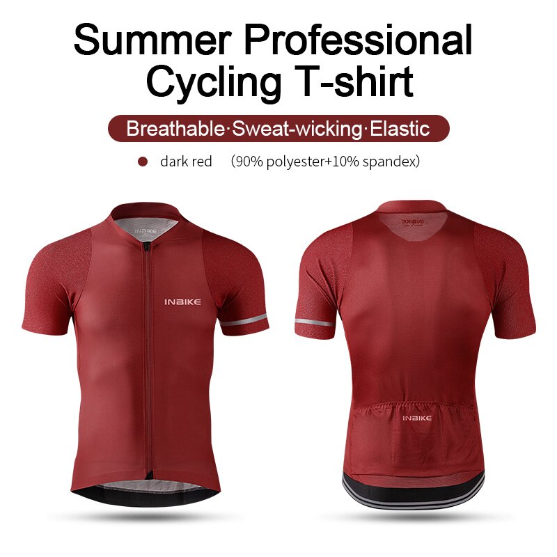 INBIKE Pro Cycling Jersey MTB Bike Summer Short Sleeve Clothes Ropa Ciclismo Fitness Shirt New Men Bicycle Jerseys Clothes JS003