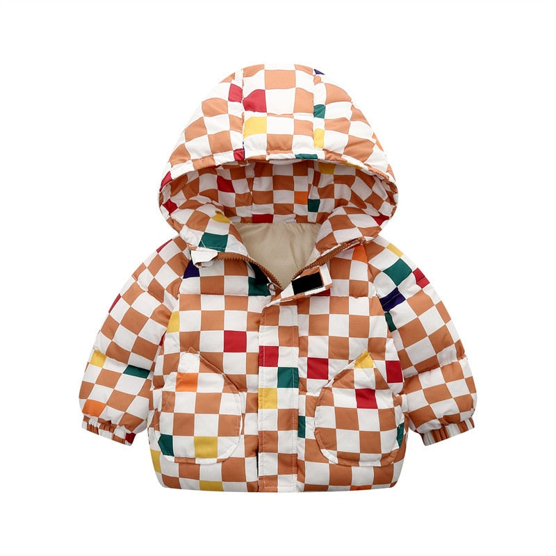 2022 Winter Toddler Baby Boys Jackets For Boys Hooded Thick Warm Girls Down Jacket Children&#39;s Outerwear Coats Kids Clothes 2-6Y